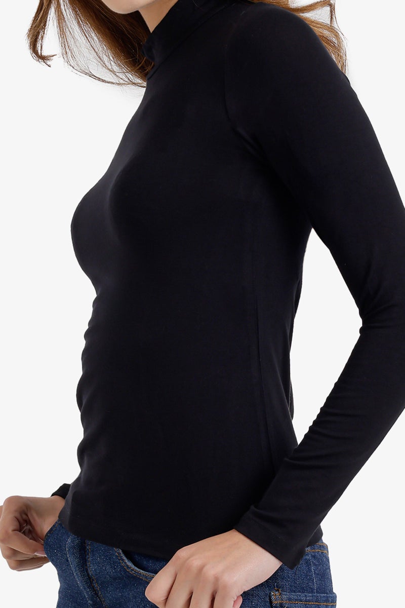 Carina Long Sleeve Basic Top - Image 5